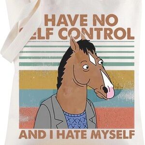 2/25$🍓⭐️ Graphic Canvas Tote Bag - Multicolor Bojack Horseman